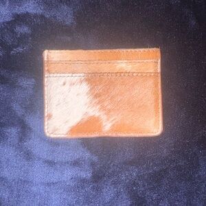Myra Bag Tan and Brown Card Holder